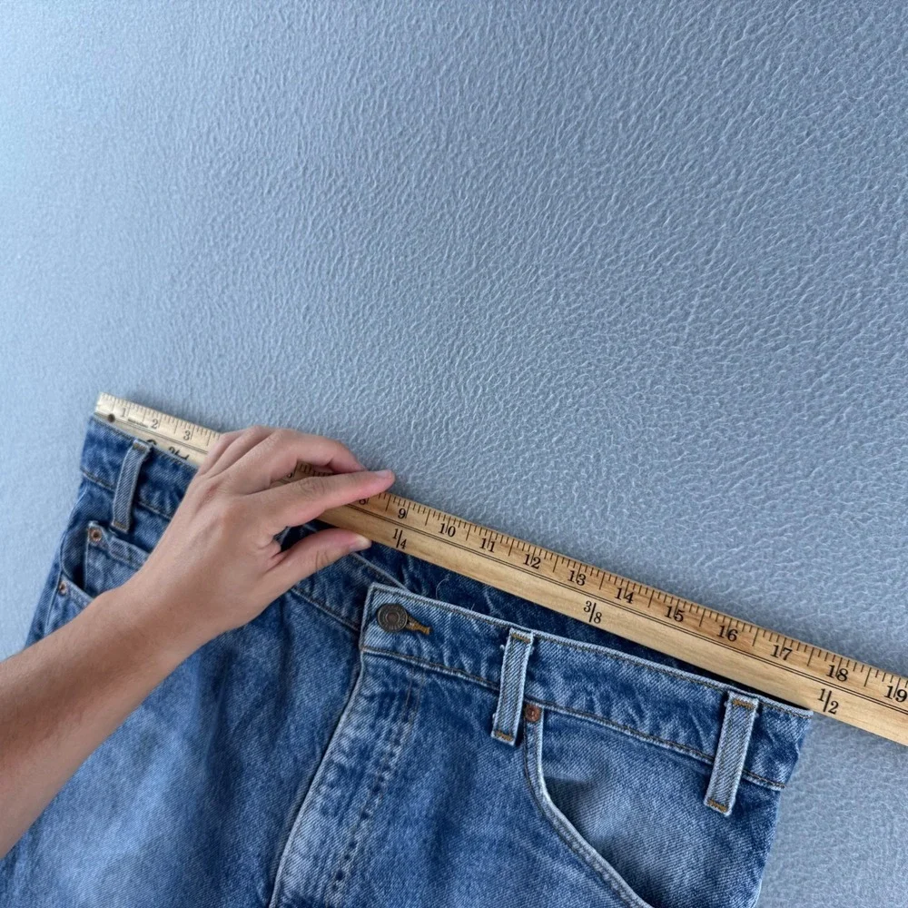 Vintage Levis Jeans Mens 36x30 (Fits 35x29) Blue Denim 517 Bootcut 90s